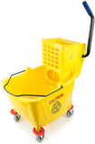 36 Quart Mop Bucket with Side-Press Wringer, Yellow