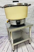 Gas Rice Cooker Stand Table with Undershelf / 20″W x 20″L x 20"H