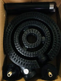 12 Inches Three Ring Burner (Natural Gas) (110.000 BTU)