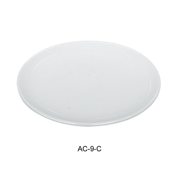 Yanco AC-9-C 9" Coupe Rimless Buffet . Lunch Plate  *(24 Piece of Case)
