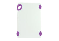 STATIK BOARD™ Purple Rectangular Cutting Board with Hook *12"W x 18"L x 1/2"H