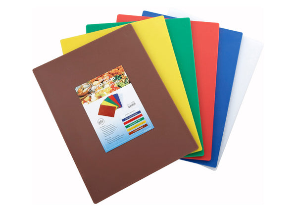 Plastic Cutting Boards . Set of 6 Colors 12" x 18" x 1/2"