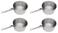2 qt Stainless Steel Saucepan w/ Solid Stainless Steel Riveted Handle / Pack of 4