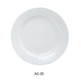 Yanco AC-20 11-1/4" Large Dinner Plate *(12 Piece of Case)
