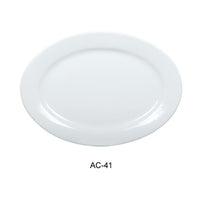 Yanco AC-41 13-3/4" x 10" Oval Platter *(12 Piece of Case)