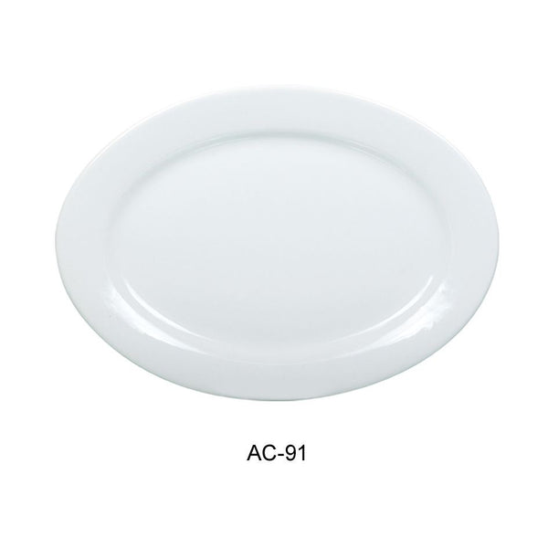 Yanco AC-91 20" x 13" Oval Platter *(4 Piece of Case)