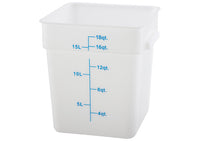 18 Qt White Square Storage Container