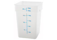 22 Qt White Square Storage Container
