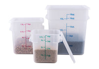 12 Qt Translucent Square Storage Container