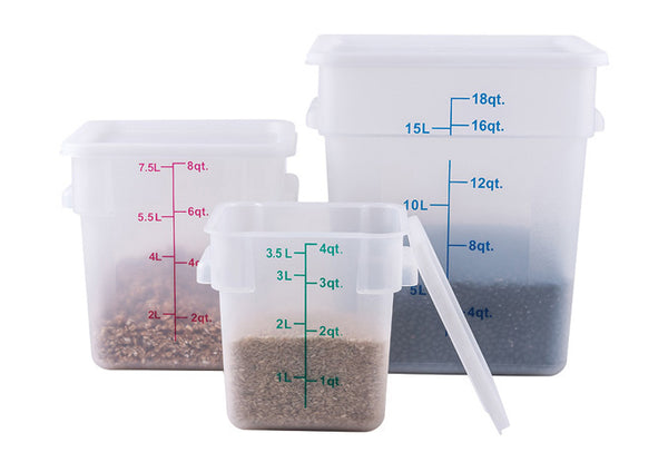 12 Qt Translucent Square Storage Container