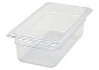 Third Size Polycarbonate Food Pan 3-1/2"