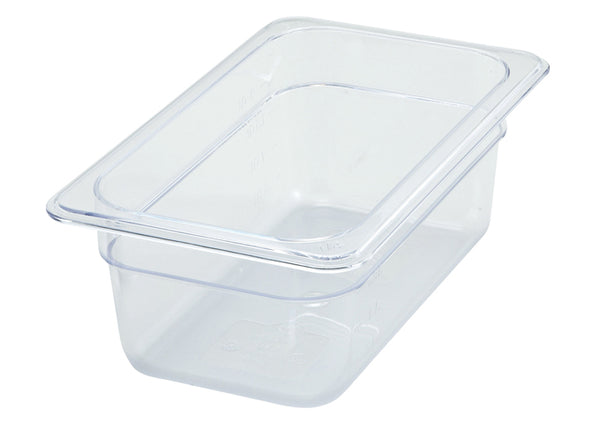 Quarter Size Polycarbonate Food Pan 3-1/2" Deep