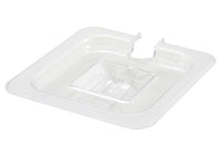 Sixth Size Polycarbonate Food Pan Cover - Slotted