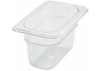 Ninth Size Polycarbonate Food Pan 3-1/2" Deep