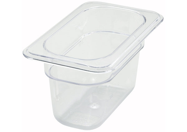 Ninth Size Polycarbonate Food Pan 3-1/2" Deep