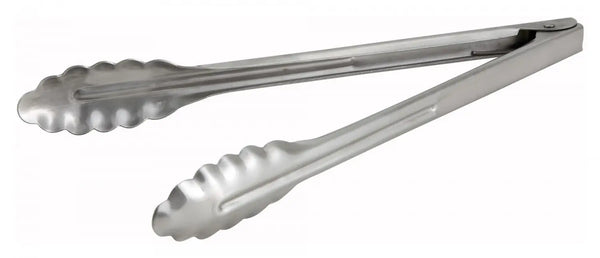 12" Stainless Steel Utility Tongs . Heavyweight *(12 Qty of Package)