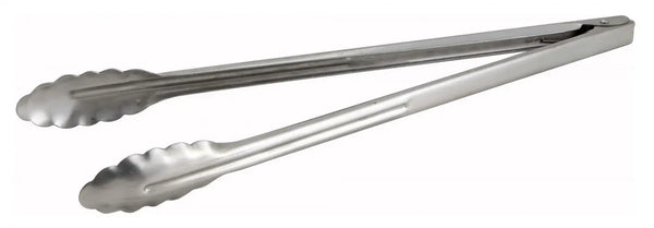 16" Stainless Steel Utility Tongs . Heavyweight *(12 Qty of Package)