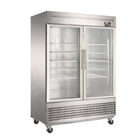 D55F-GS2 Bottom Mount Glass 2-Door Commercial Reach-in Freezer