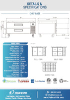 DCB48-D2 Chef Base Refrigerator with 2 Drawers