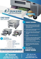 DCB52-60-D2 Chef Base Refrigerator with 2 Drawers