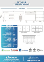 DCB52-60-D2 Chef Base Refrigerator with 2 Drawers
