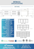 DCB72-D4 Chef Base Refrigerator with 4 Drawers