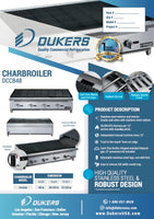 Dukers DCCB48 48 in. W Countertop Charbroiler