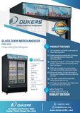 DSM-40SR Commercial Glass Sliding 2-Door Merchandiser Refrigerator in Black