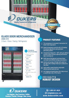 DSM-41R Commercial Glass Swing 2-Door Merchandiser Refrigerator