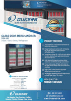 DSM-69R Commercial Glass Swing 3-Door Merchandiser Refrigerator