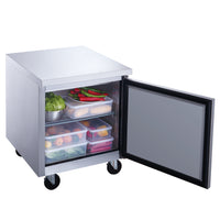DUC29F Single Door Under-counter Freezer in Stainless Steel