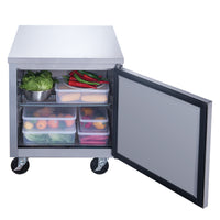 DUC29F Single Door Under-counter Freezer in Stainless Steel