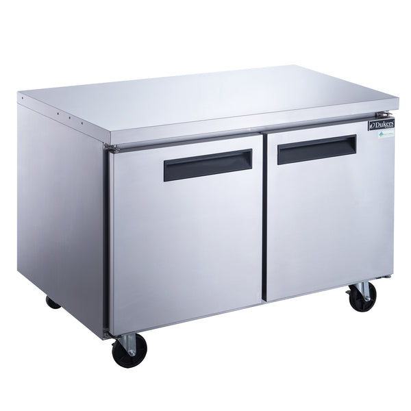 DUC60R 2-Door Under-counter Commercial Refrigerator in Stainless Steel