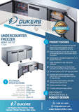 DUC72F 3-Door Under-counter Commercial Freezer in Stainless Steel