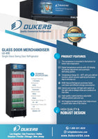 LG-430 Commercial Single Swing Door Glass Merchandiser Refrigerator