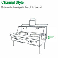 Stainless Steel Slop Basket For Chinese Wok Range / Size: 8-1/2"W x 11-1/2"L x 7"H