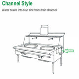 Stainless Steel Slop Basket For Chinese Wok Range / Size: 8-1/2"W x 11-1/2"L x 7"H